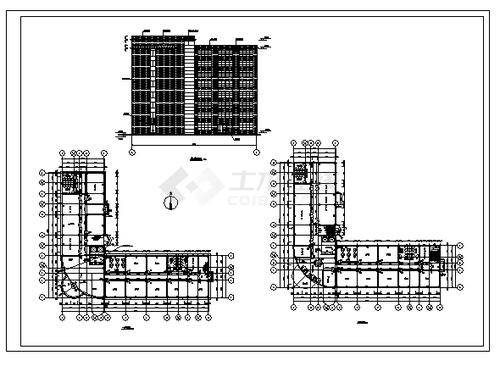 土木工程毕业设计办公楼设计1万平米某八框架结构拐角型办公楼建筑